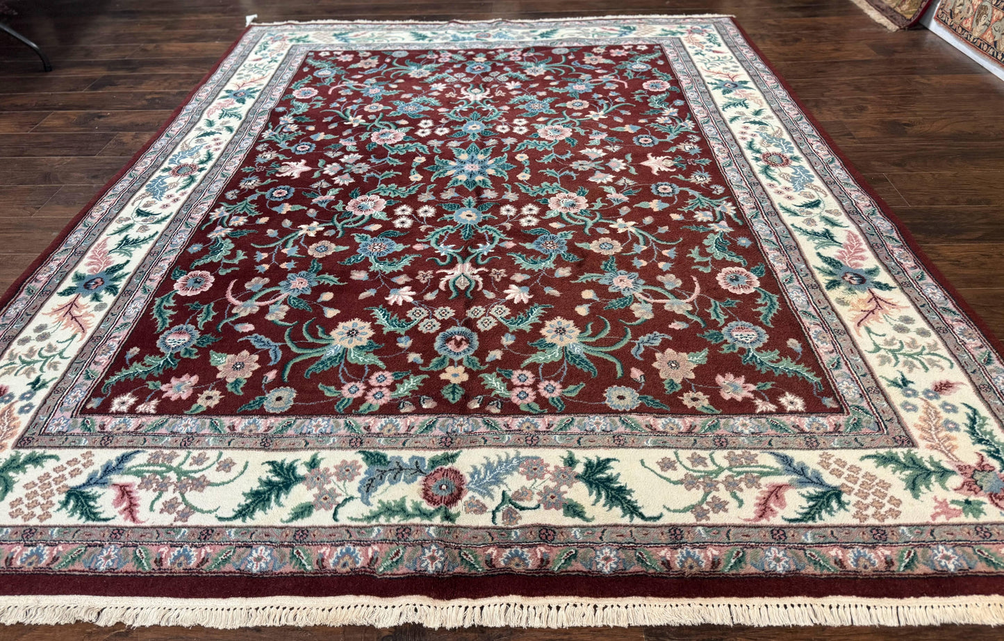Red floral rug