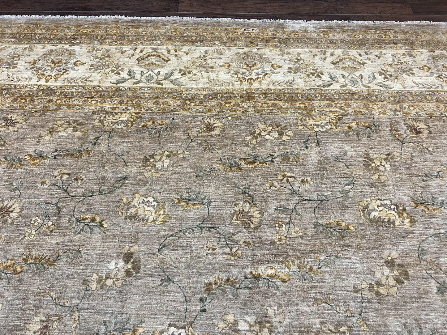 Persian Rug 12x15 Hand Knotted Wool Oriental Floral Palace Size Carpet