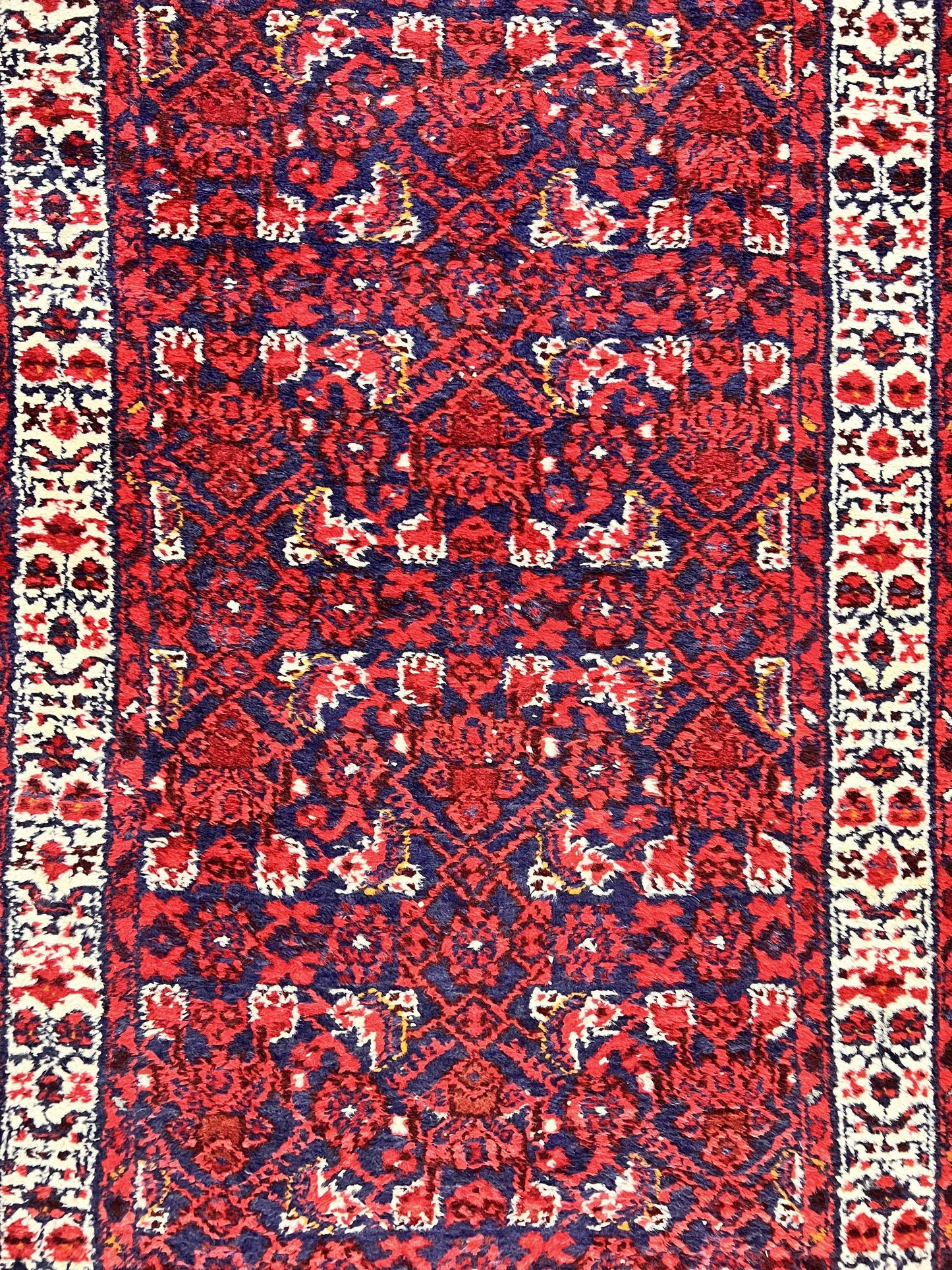 Persian Tribal Runner Hand Knotted Wool Rug 3x9 Hallway Rug Dargazin Herati