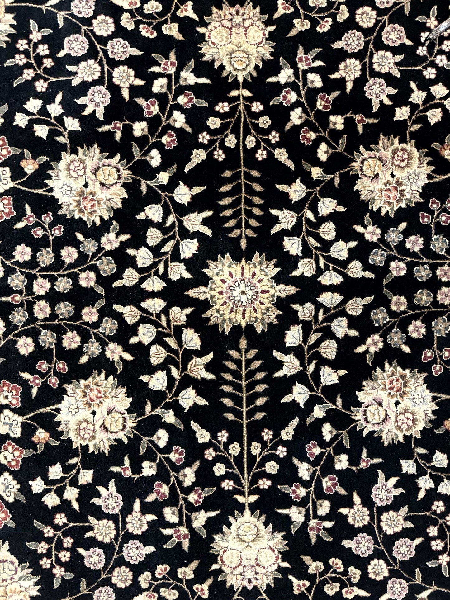 Pak Persian Rug 10x13 Vintage Hand Knotted Wool Silk Floral Area Rug