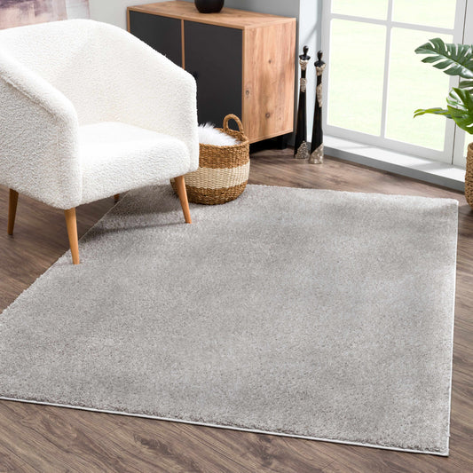 Gray Shag Rug - Washable Judy Collection for Cozy Home Decor