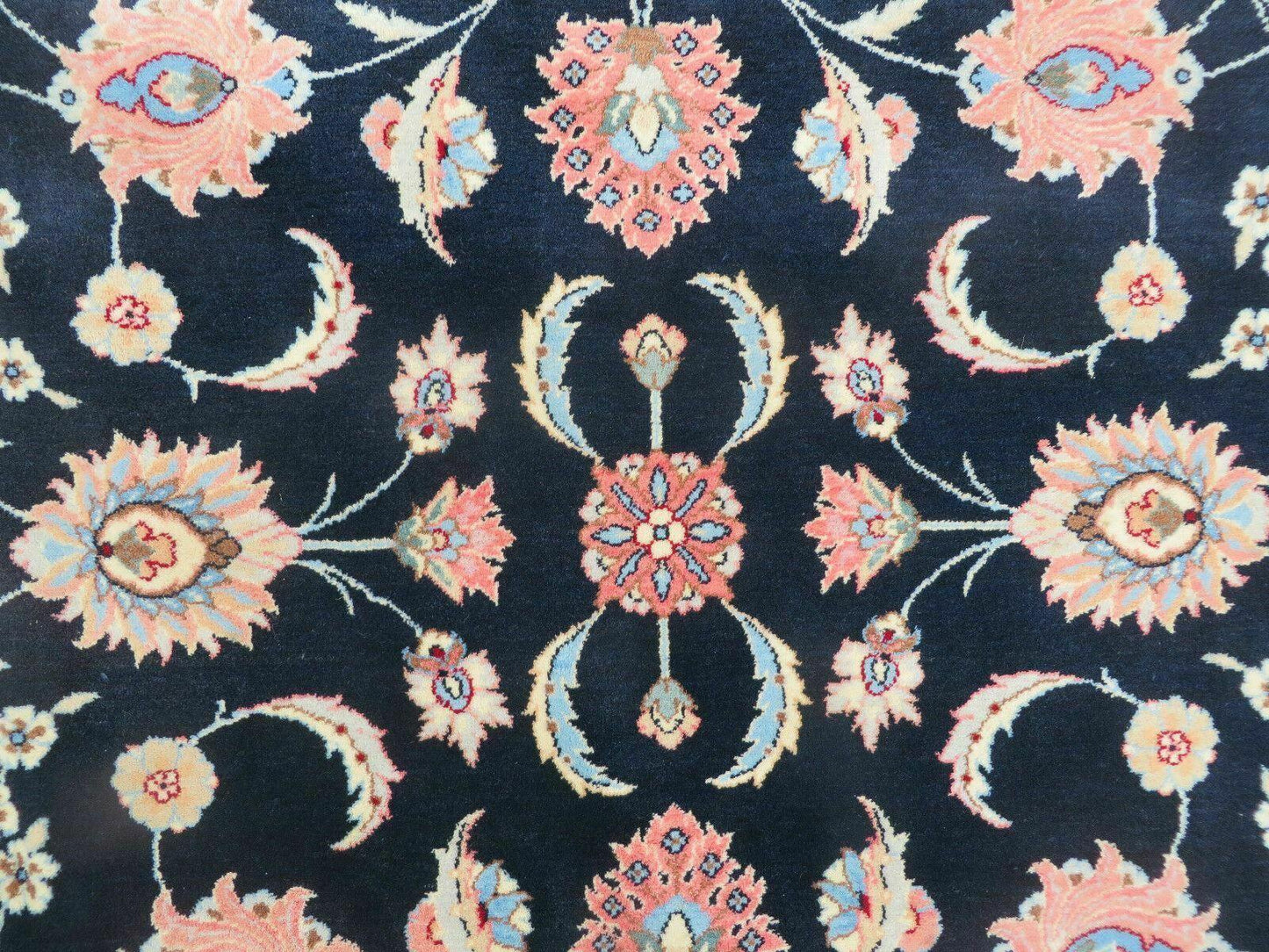 Vintage Indian Wool Hand Knotted Rug 10x14 Natural Organic Dyes