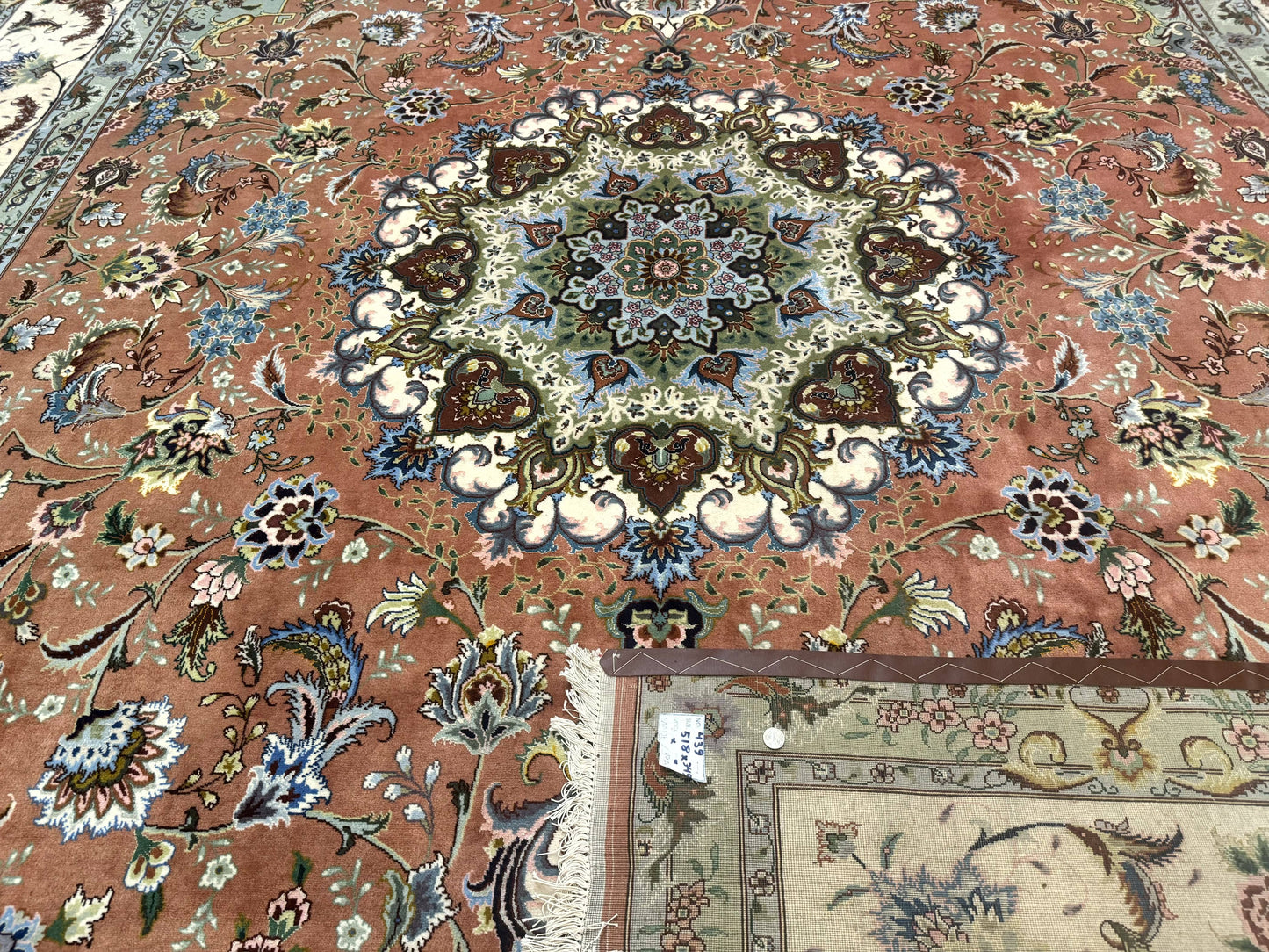 Persian Tabriz Rug Palace Size 12x17 Medallion Carpet Fine 250 KPSI Stunning