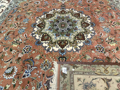 Persian Tabriz Rug Palace Size 12x17 Medallion Carpet Fine 250 KPSI Stunning