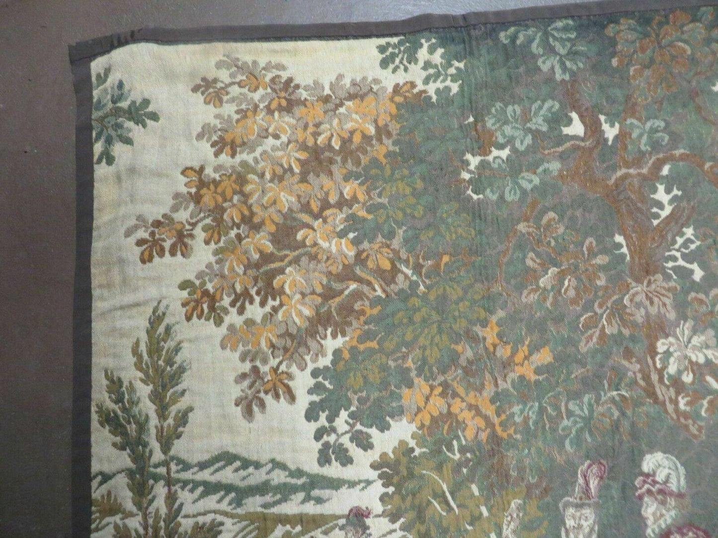 Belgian Hand Loomed Vintage Tapestry Victorian Design 41 By 56 Inches