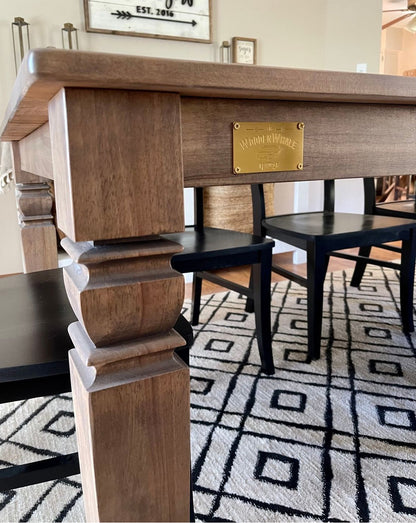 Java Leg Dining Table Handmade From Kiln Dried Hard Maple