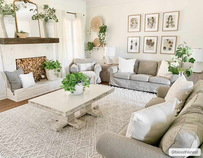 Ramsbury Wool Area Rug - Handcrafted Cozy Home Décor Rug