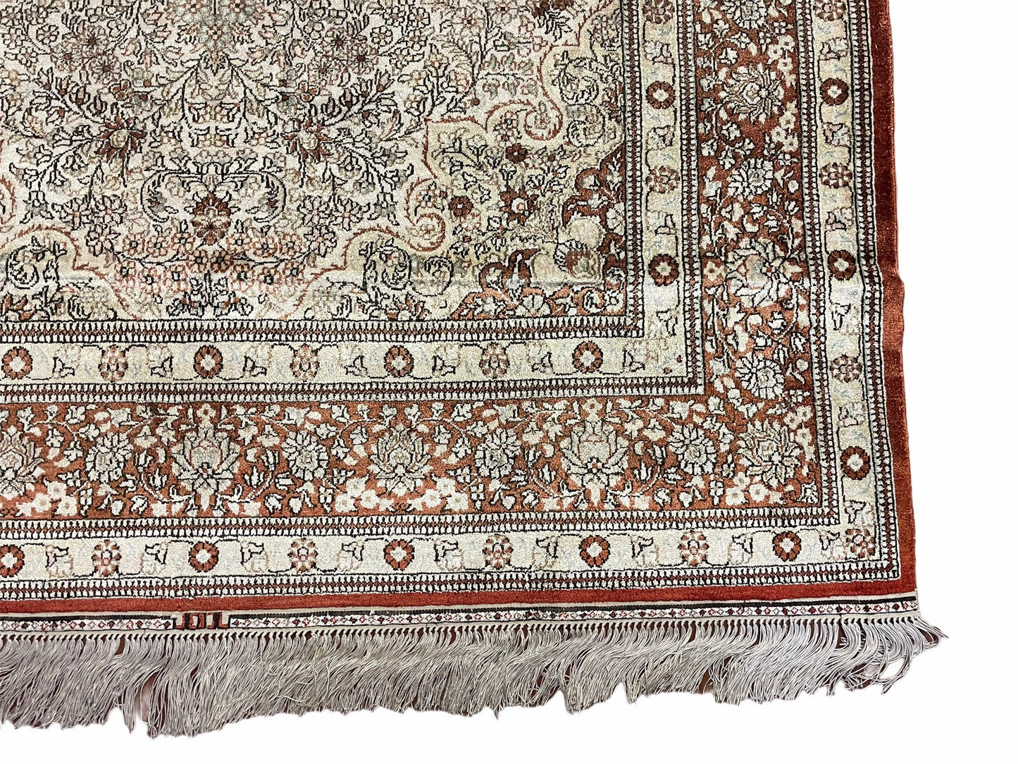 4x6 Vintage Handmade Chinese Oriental Silk Rug Hand Knotted 400 KPSI