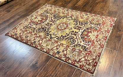 Antique Caucasian Rug Kuba Seychour Handmade Wool Oriental Carpet Azerbaijan