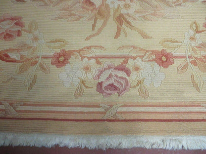 Vintage Turkish Kilim Soumak Flat Weave Wool Rug 58 By 94 Inches Handcrafted 1970s