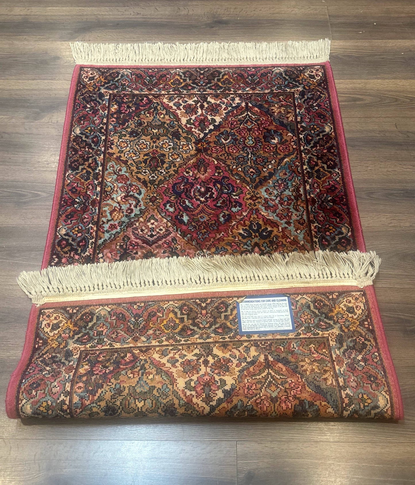 Karastan Kirman Wool Rug 3x5 Multicolor Panel Original 700 Series Discontinued