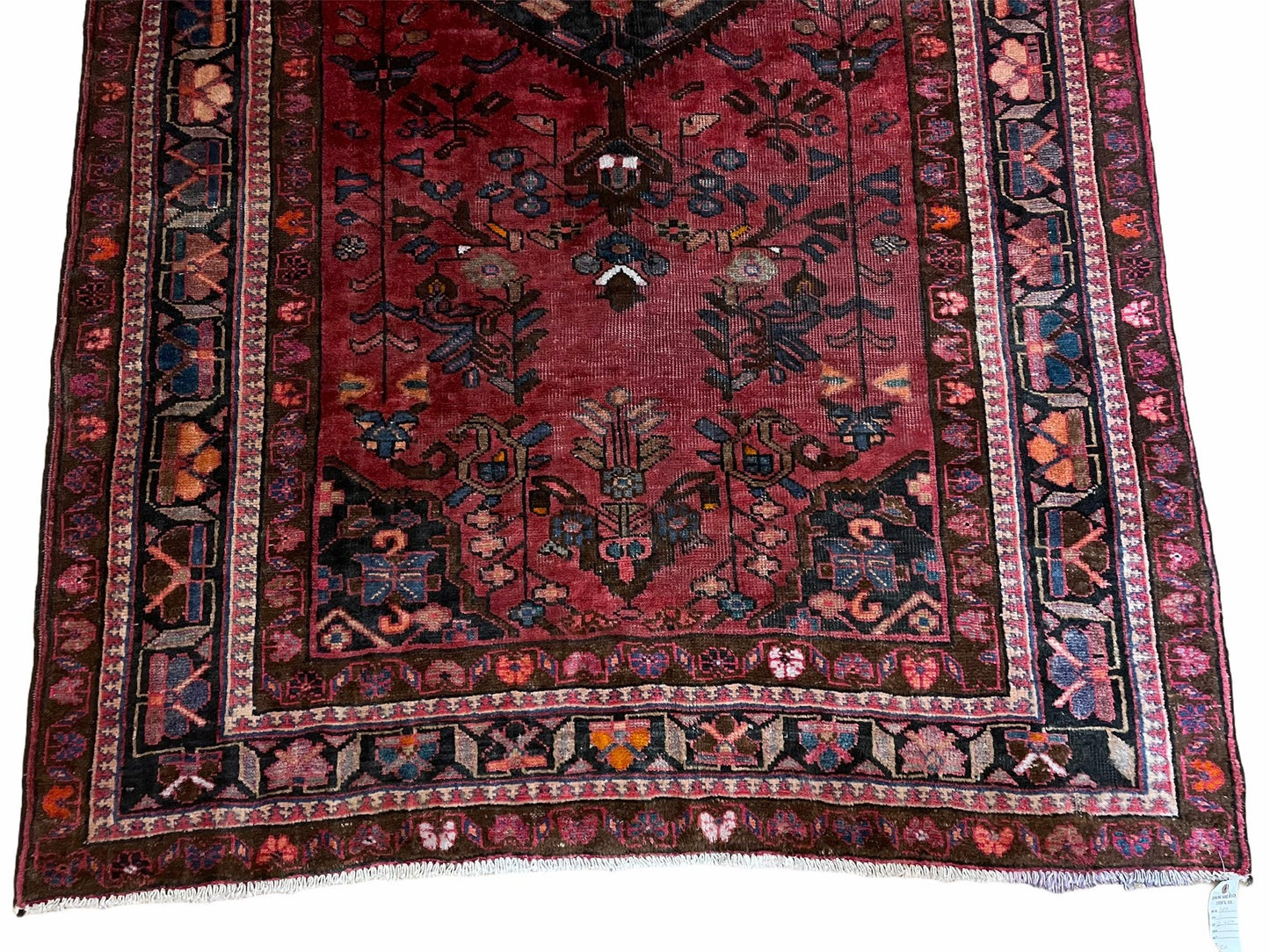 Handmade Wool Tribal Gallery Runner Rug 5.5 By 10 Feet Floral Red