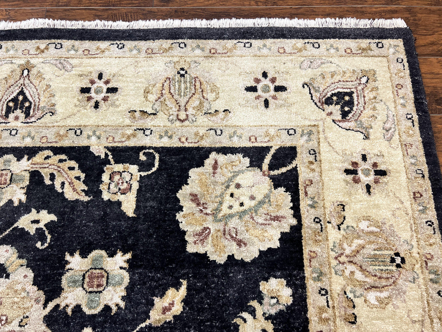 Indo Mahal Rug 8x10 Handmade Wool Floral Vintage Carpet For Living Room