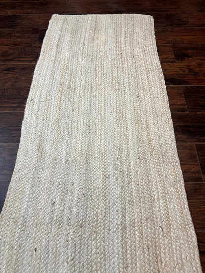 Modern Jute Runner Rug For Hallway And Kitchen Farmhouse Decor Light Durable