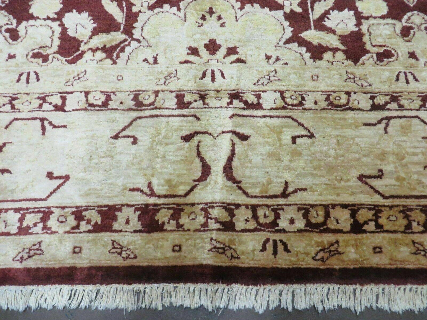 Hand Made Pakistan Wool Rug Peshawar Floral Design 9 Ft 9 In X 15 Ft 5 In