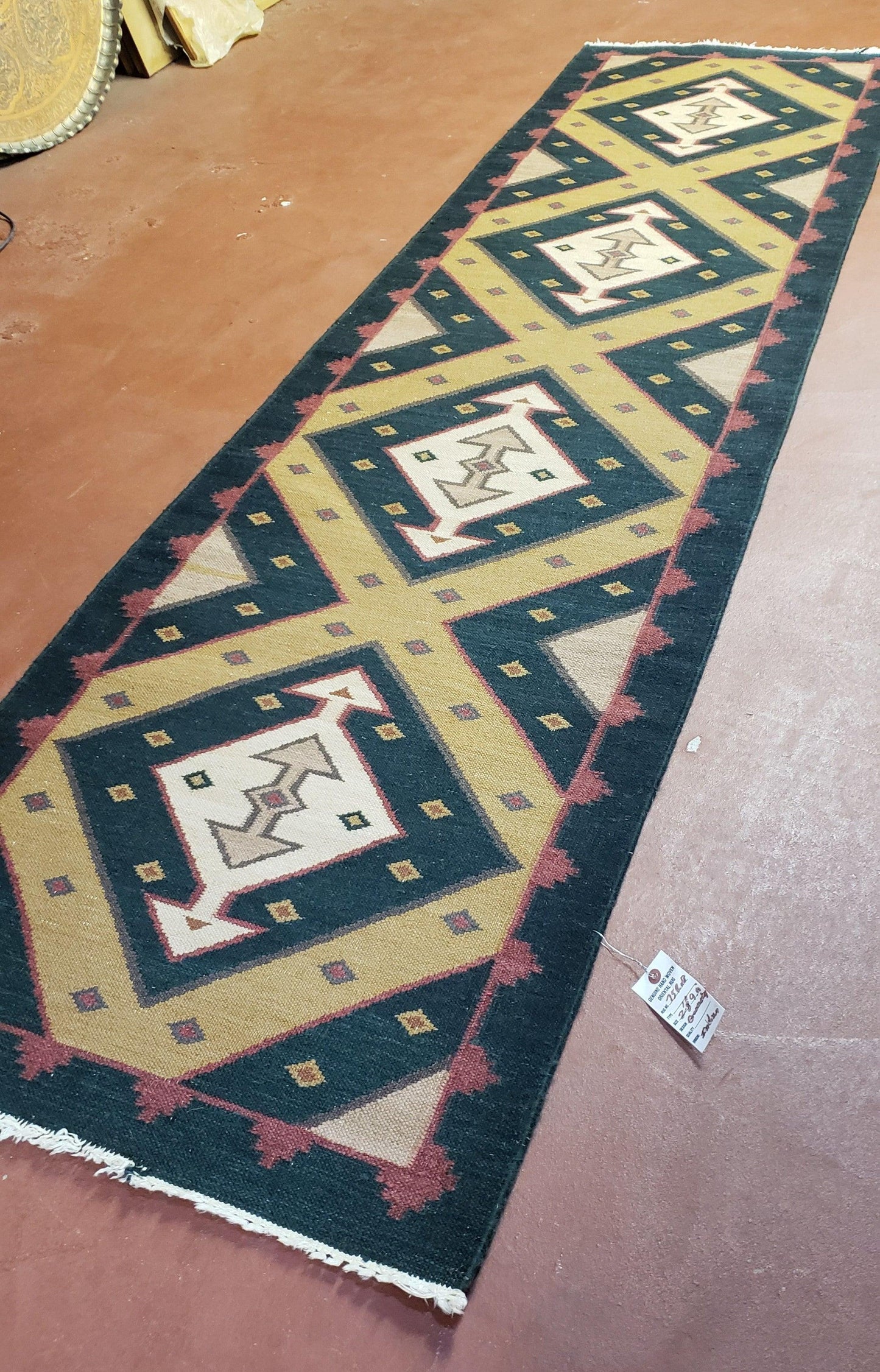 Kilim Runner Rug Vintage Hand Knotted Wool