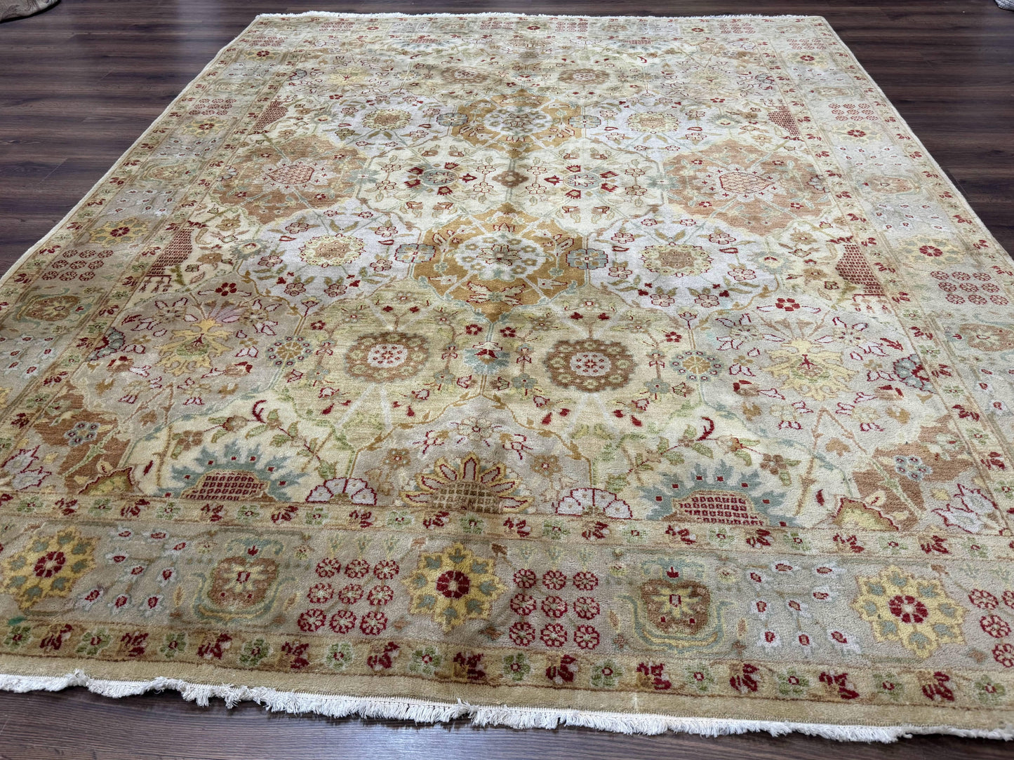 Indo Persian Rug Wool 8x10 Handmade Oushak Style Hand Knotted Area Rug