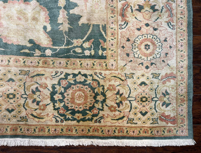 Egyptian Mahal Rug 10x14 Hand Knotted Wool Large Vintage Floral Persian Area Rug