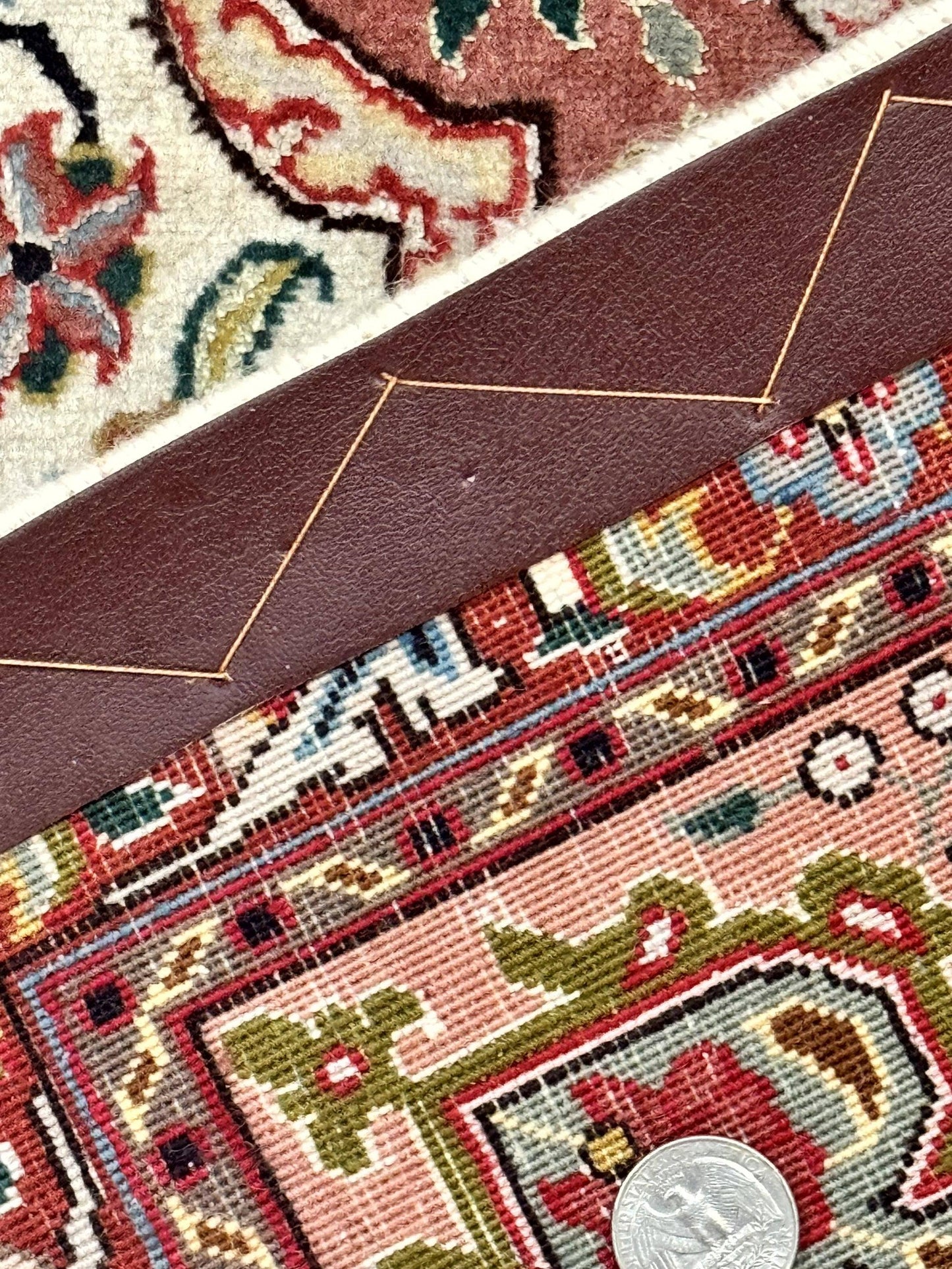 Small Persian Tabriz Rug 2x3 Floral Medallion Wool Silk Handmade Hand Knotted