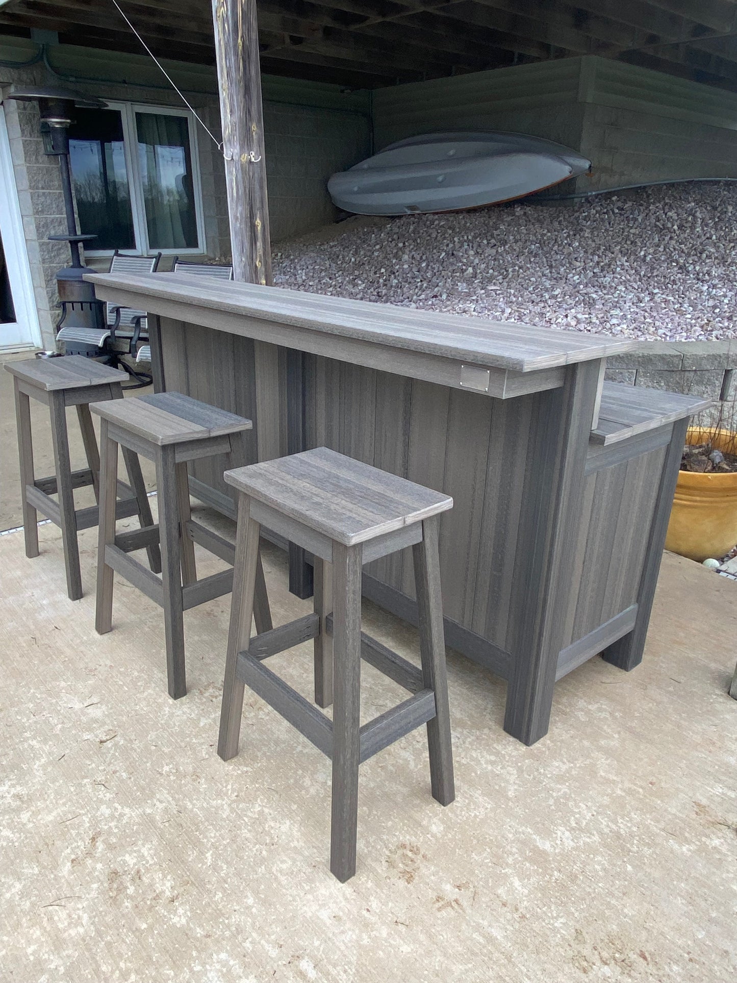 Custom Outdoor Bar HDPE Lumber