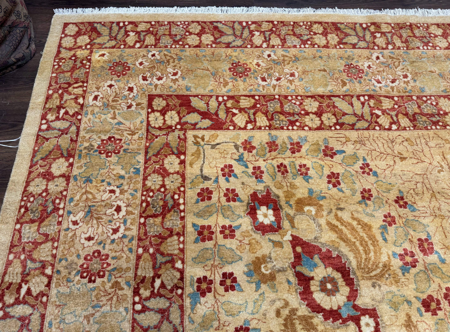 Persian Rug Palace Size Pak 13x17 Hand Knotted Wool Haji Jalili Beige Rust