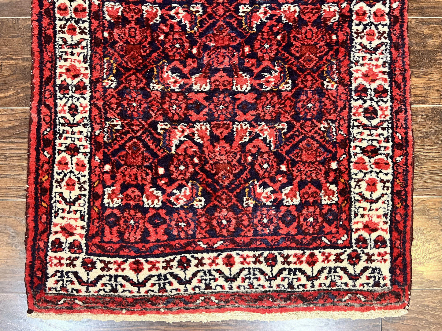 Persian Tribal Runner Hand Knotted Wool Rug 3x9 Hallway Rug Dargazin Herati