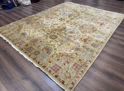 Indo Persian Rug Wool 8x10 Handmade Oushak Style Hand Knotted Area Rug