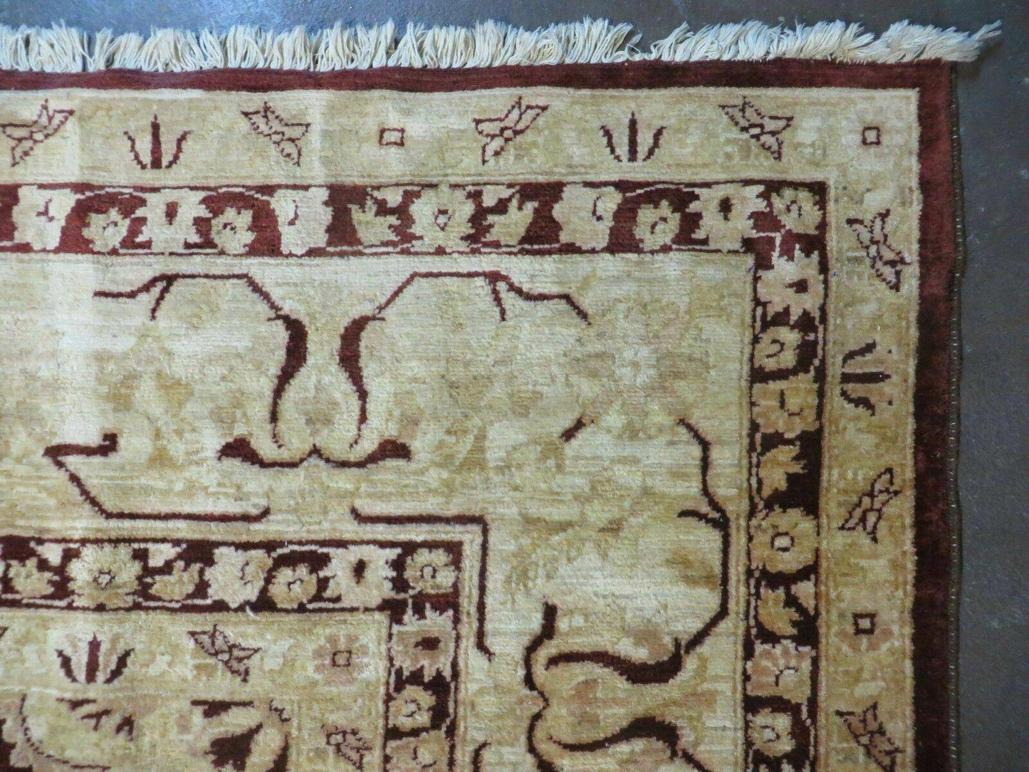 Hand Made Pakistan Wool Rug Peshawar Floral Design 9 Ft 9 In X 15 Ft 5 In