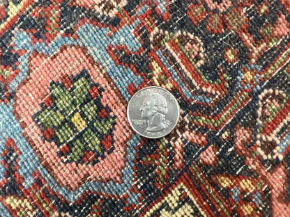 Antique Persian Bidjar Rug 5x7 Hand Knotted Wool Carpet With Herati Pattern