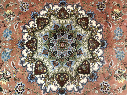 Persian Tabriz Rug Palace Size 12x17 Medallion Carpet Fine 250 KPSI Stunning