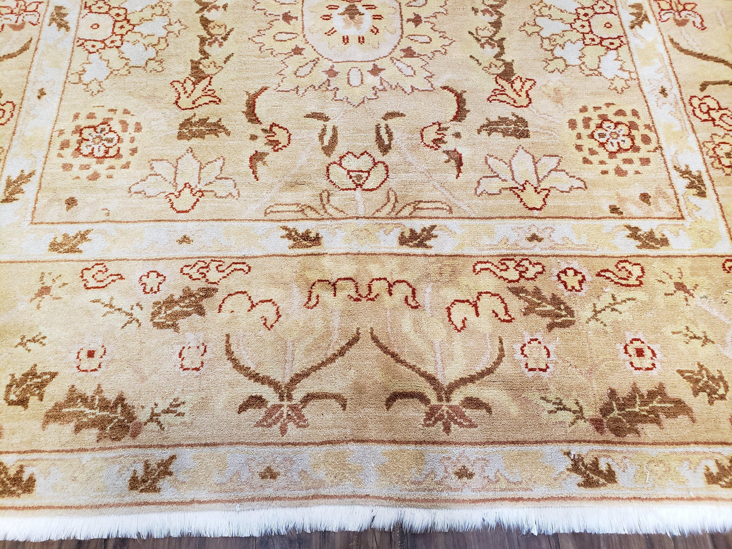 Vintage Turkish Oushak Rug Wool Hand Knotted Area Rug 6x9 Classic Decor