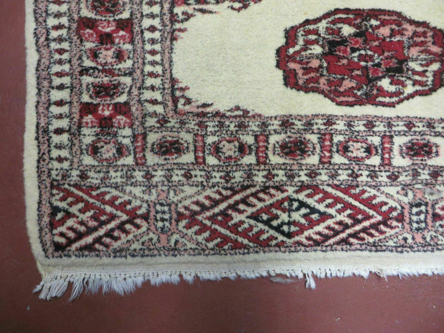 Turkoman Bokhara Rug Handmade Pakistani Wool Runner 2ft 7in By 6ft 9in