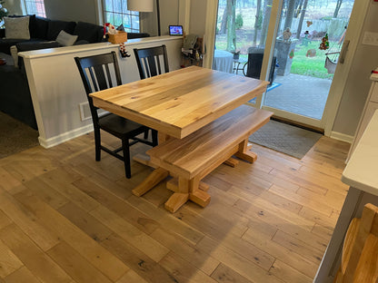 Solid Wood Dining Table Terresa Style Custom Made In Maple Or Oak