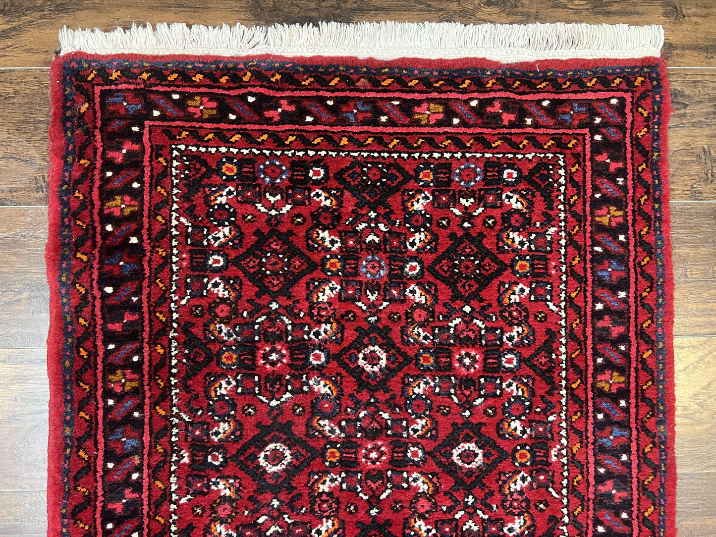 Persian Runner Rug 3x16 Wool Handmade Antique Hamadan Oriental Hallway Rug