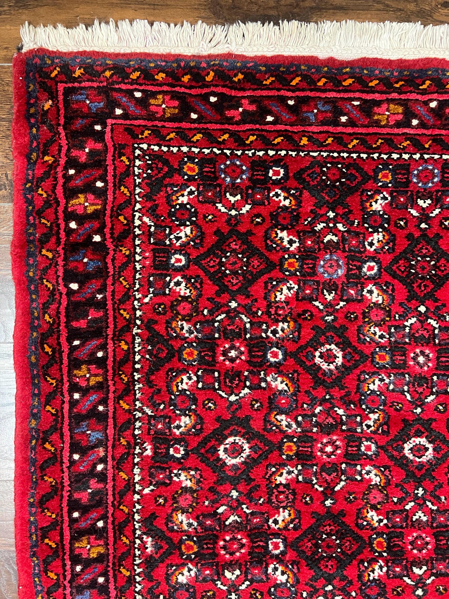 Persian Runner Rug 3x16 Wool Handmade Antique Hamadan Oriental Hallway Rug