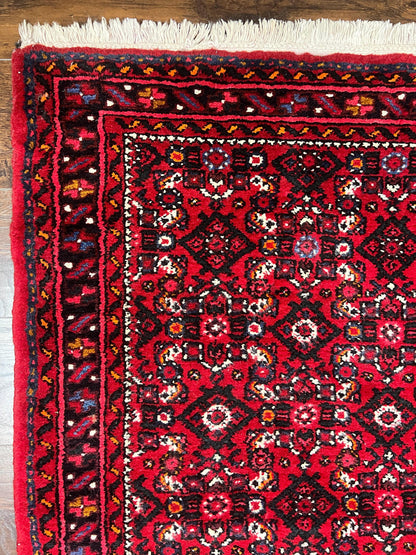 Persian Runner Rug 3x16 Wool Handmade Antique Hamadan Oriental Hallway Rug