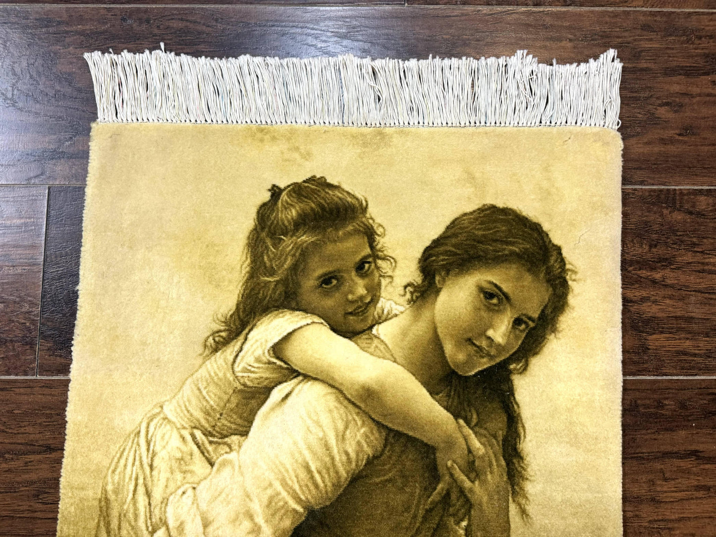 Persian Pictorial Rug 2x3 Tabriz Hand Knotted