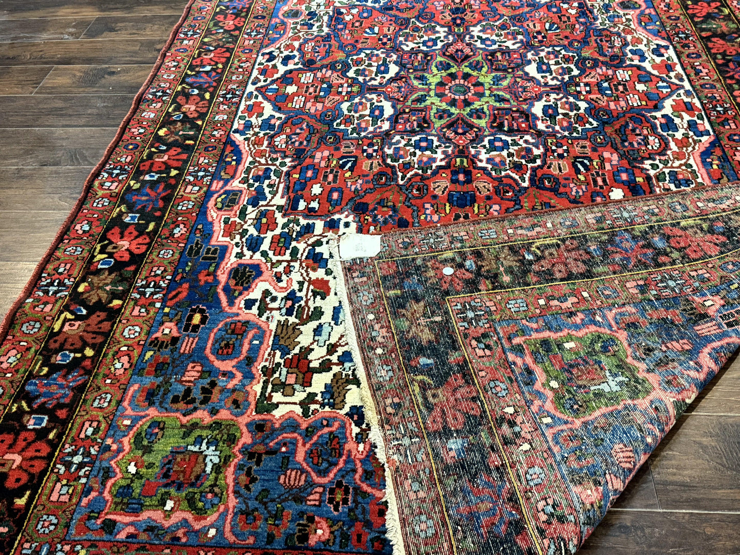 Persian Bakhtiari Rug Hand Knotted Wool Antique