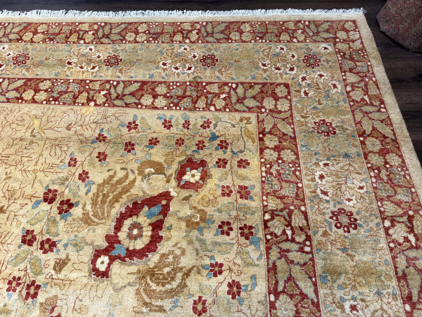 Persian Rug Palace Size Pak 13x17 Hand Knotted Wool Haji Jalili Beige Rust