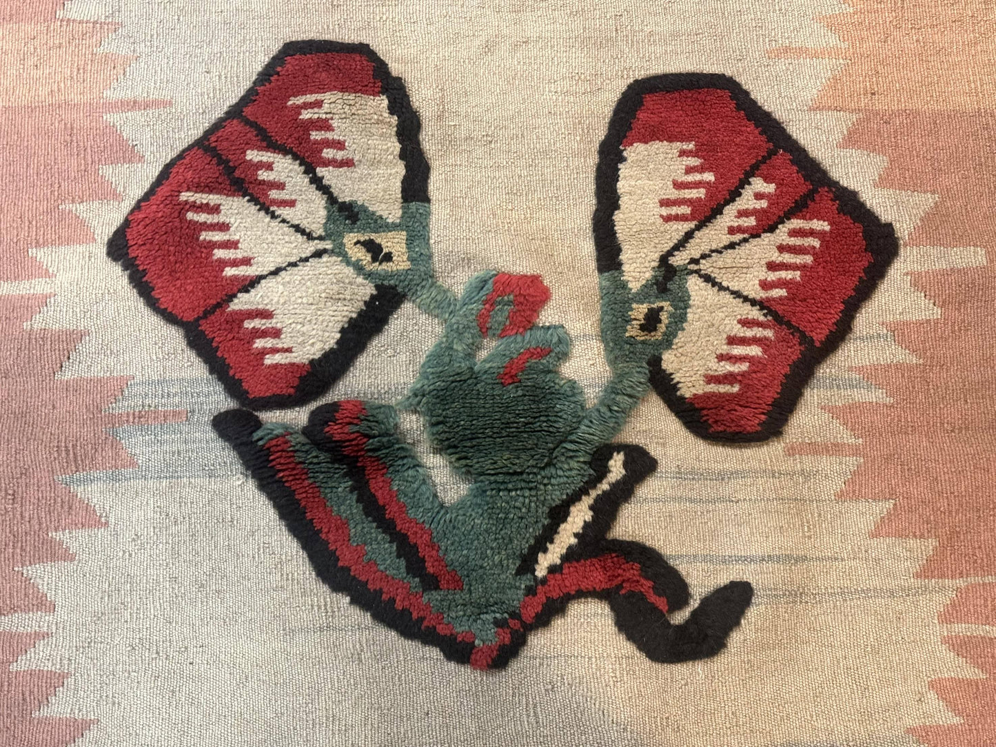 Turkish Kilim Rug 2.5 x 4.7 Flatweave Bohemian Wall Hanging Tapestry