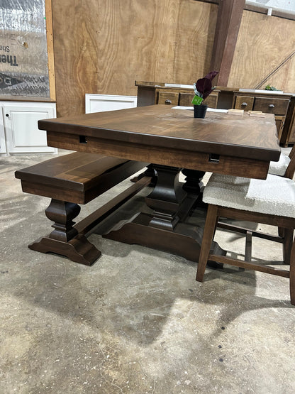 Herringbone Bench For Matching Herringbone Table Set At 18 Inch Standard Height