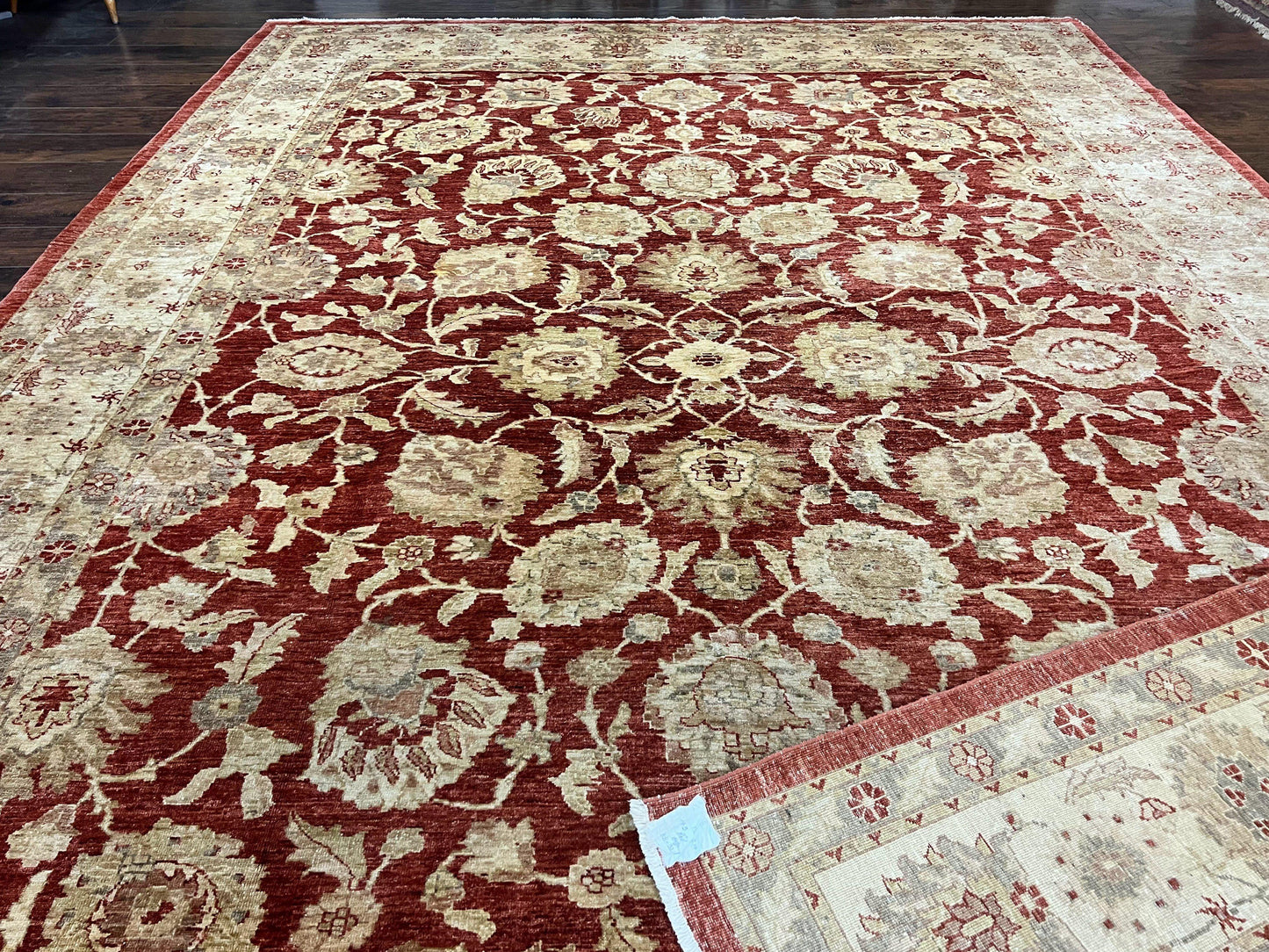 Handmade Persian Rug 10x14 Pak Sultanabad Mahal Chobi Floral Wool Oriental Vintage Carpet