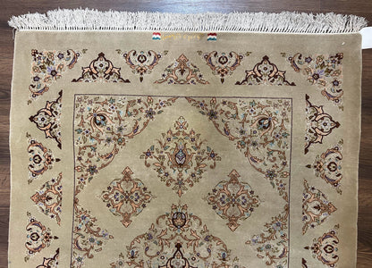 Isfahan Persian rug gray taupe