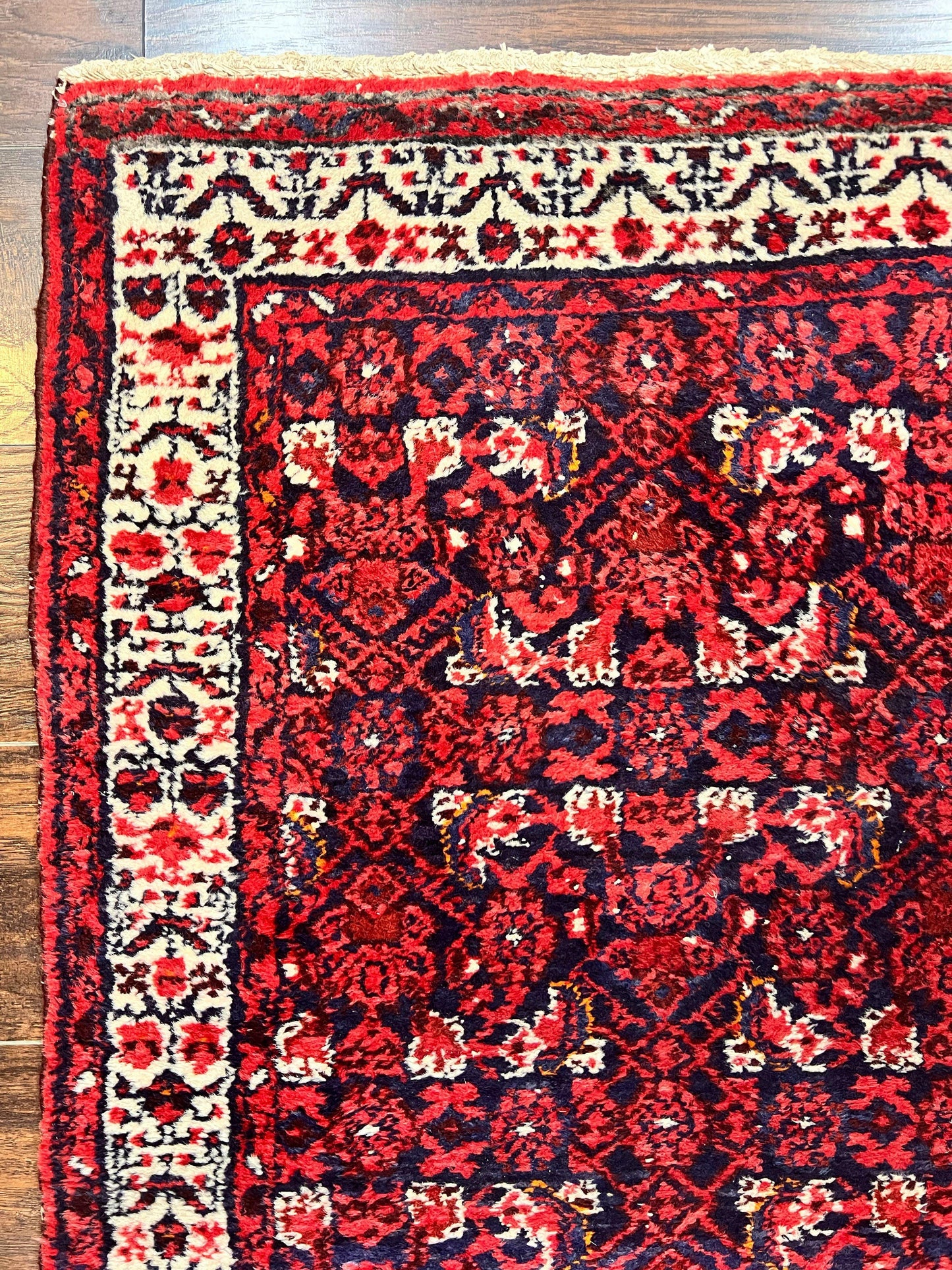 Persian Tribal Runner Hand Knotted Wool Rug 3x9 Hallway Rug Dargazin Herati