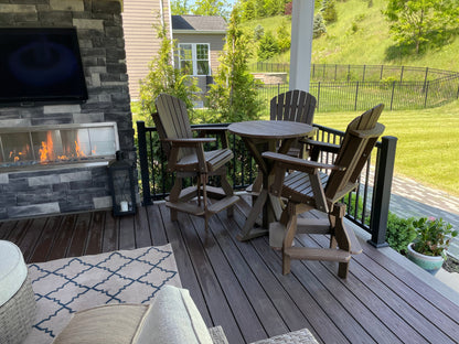 Poly lumber patio table