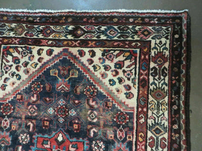 Antique Turkish Wool Runner Rug Handwoven Allover Pattern 3 Ft 6 In By 10 Ft 3 In