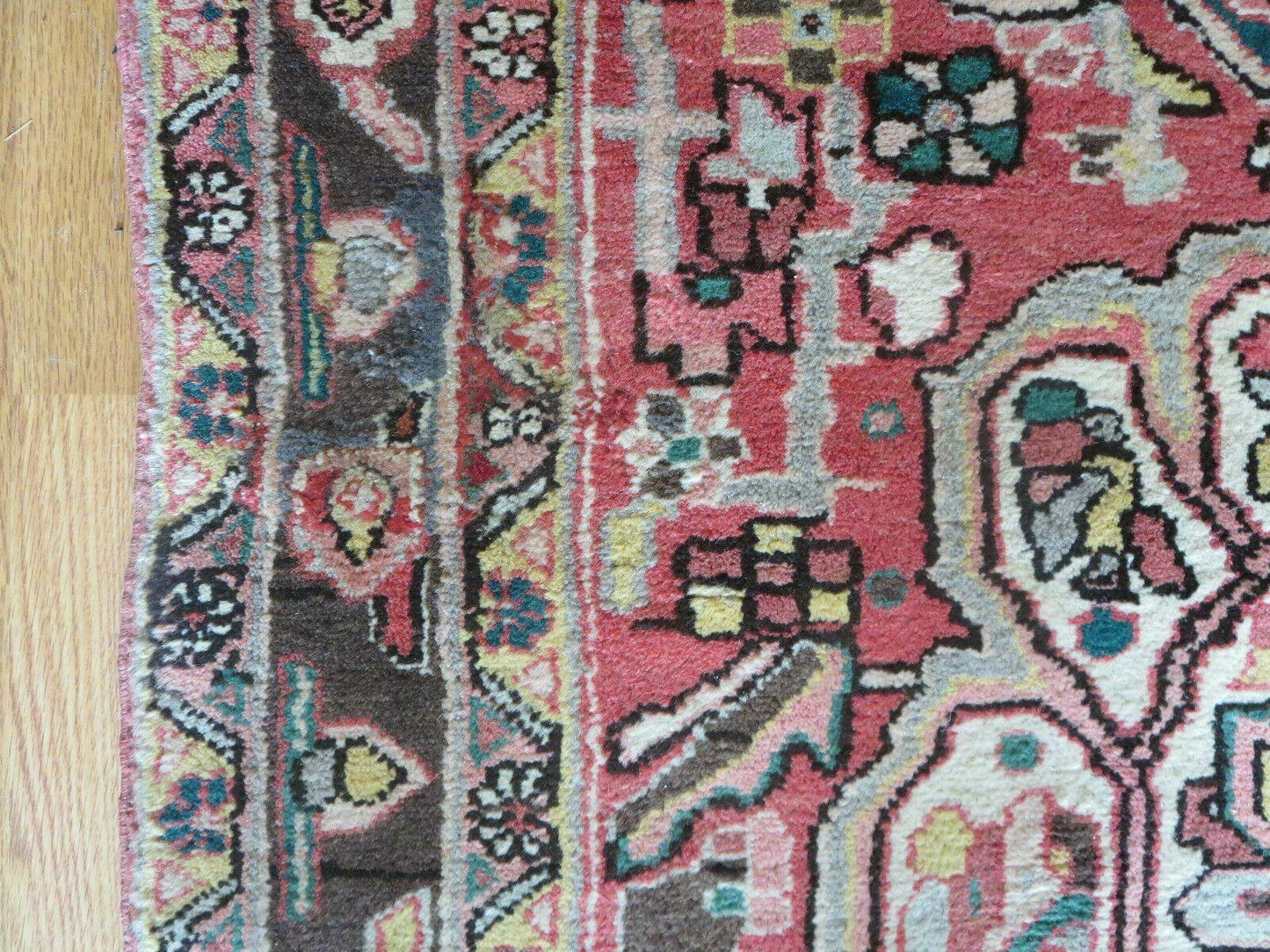 Antique Handmade Turkish Wool Runner Rug 3 Ft 9 In By 10 Ft 6 In