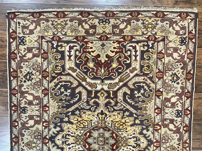 Antique Caucasian Rug Kuba Seychour Handmade Wool Oriental Carpet Azerbaijan