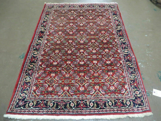 Handmade Knotted Indian Amritsar Floral Wool Rug 3 By 5 Feet Oriental Carpet