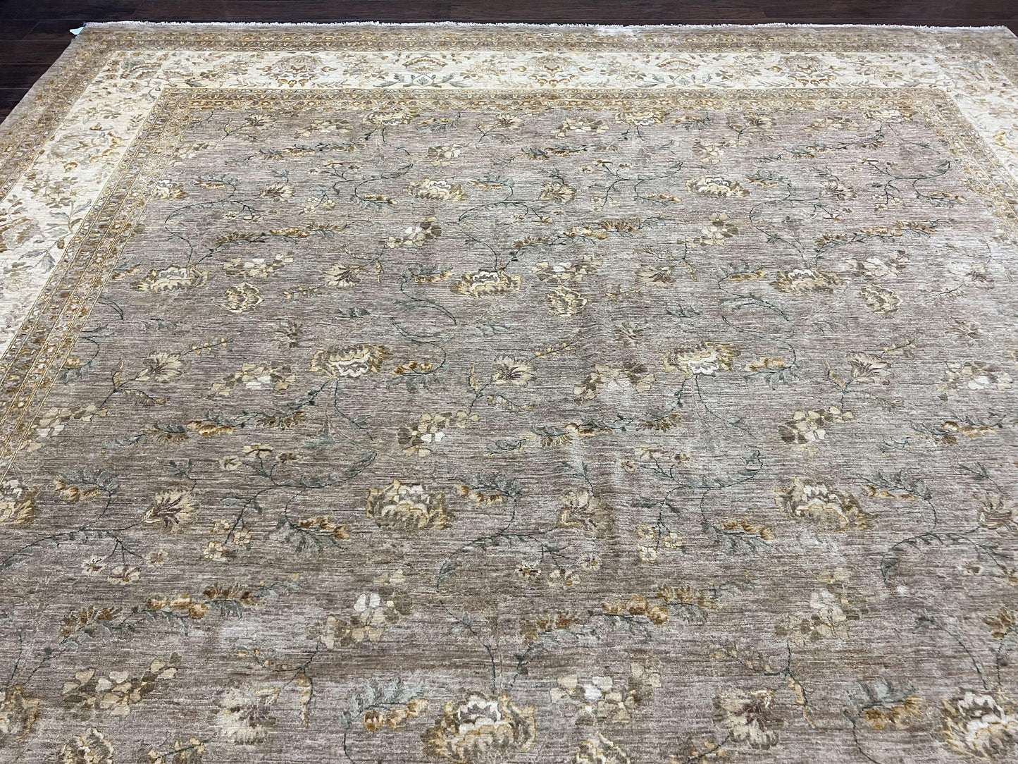 Persian Rug 12x15 Hand Knotted Wool Oriental Floral Palace Size Carpet